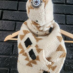 Cozy Geometric Patterned Dog Sweater